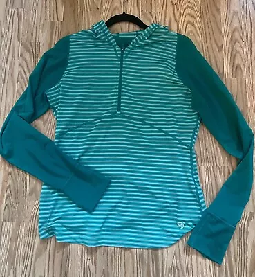 Mountain Hardwear Hooded 1/4 Zip Pullover Hoodie Women’s Sz Large • $6.25