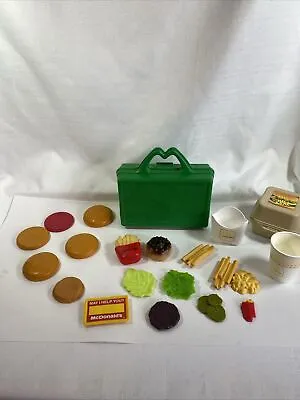 VTG McDonald’s Lot Of Toys 1980’s 90's Play Food Lunch Box Big Mac Name Tag • $49.99