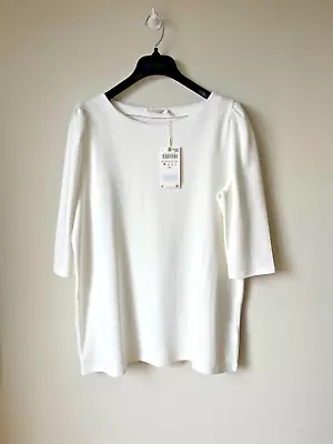 $24.35 • Buy 💖BNWT - ZARA HOME MINI DRESS / LONG TOP Off White / Cream Jersey Stretch MEDIUM