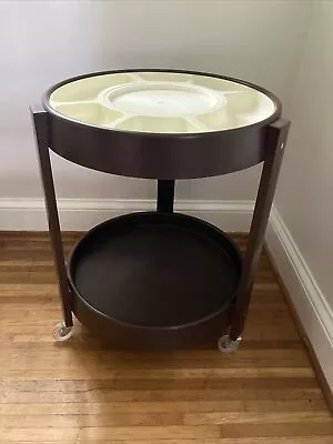 $179.95 • Buy Vintage MCM Serving Cart Plastic Chairside Round