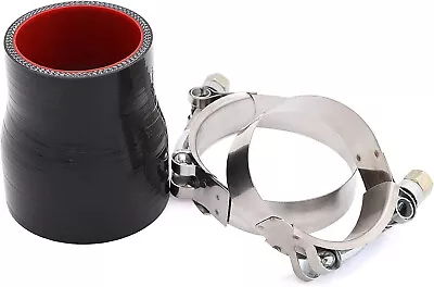 Straight Reducer Coupler Silicone Hose ID 2Inch To 2.5Inch 4-Ply With Stainless  • $22.99