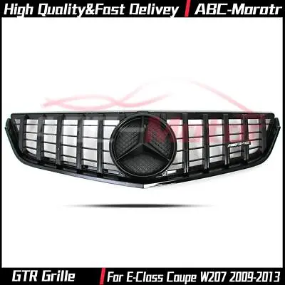 Shiny Black GTR Style Grille For Benz E-Class W207 Coupe 2D 2009-2013 E350 E550 • $149