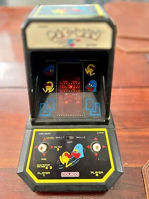 Vintage 1981 COLECO Midway PAC-MAN Mini Arcade Table Top Game WORKS GREAT! • $85