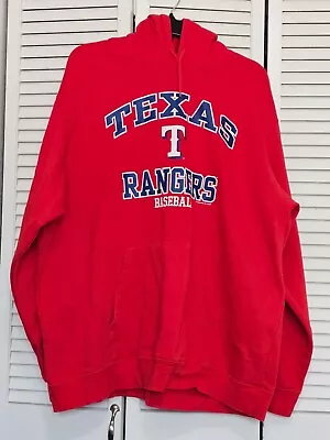MLB Genuine Merchandise Texas Rangers Men's Hoodie Sz 2XL Red Pullover • $18.99