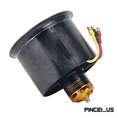 QF2827-3500KV 70MM Ducted Fan Motor Airplane Brushless Motor For RC Drone • $30