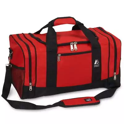 Everest Unisex Sporty Gear Duffel Bag Red • $23.80