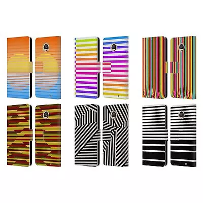 Head Case Designs Dynamic Stripes Leather Book Wallet Case For Motorola Phones • $18.95