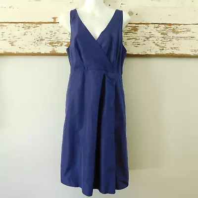 J. Crew Womens 12 Silk Formal Dress Violet Lined Sleeveless Taffeta Wedding NWT • $42