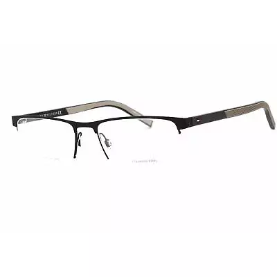 Tommy Hilfiger Men's Eyeglasses Matte Black Metal Half Rim Frame Th 1594 0003 00 • $42.68