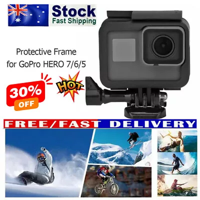 For GoPro Hero 7/6/5 Housing Border Protective Shell Case With Socket & Screw TL • $10.46