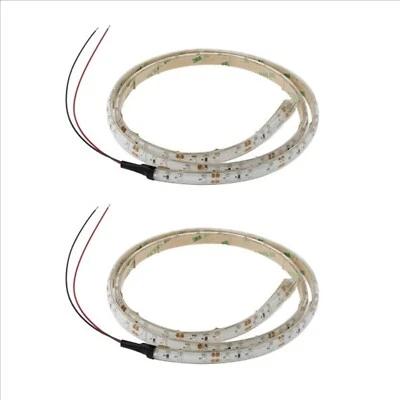 $12.99 • Buy 2X 1M 12V Waterproof Cool White 3528 Flexible Led Strip Lights Camping Boat Car