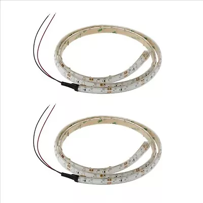 2X 1M 12V Waterproof Cool White 3528 Flexible Led Strip Lights Camping Boat Car • $12.99