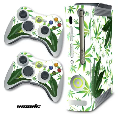 $8.95 • Buy Skin Decal Wrap For Xbox 360 Original Gaming Console & Controller Xbox360 WeedsW