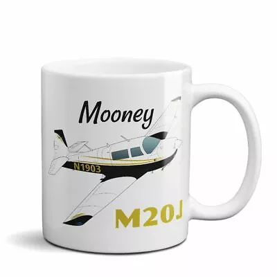 Mooney M20J / 201 Airplane Ceramic Mug - Personalized W/ N# • $17.95