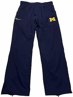 Men's Nike Dri-Fit Michigan Wolverines Training Pants Medium Navy 889841-419 • $34.99