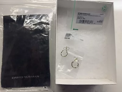 David Yurman Petite Infinity Huggie Hoop Earrings NWT • $450