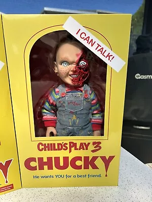 Mezco Toyz Child's Play 3: Chucky Talking Pizza Face Doll • $125