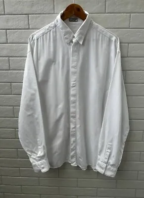 Authentic Vintage 1995 Gianni Versace White Men's Long Sleeve Shirt Size 54 • $59