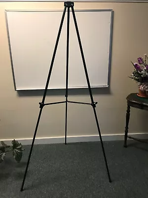 Lightweight Aluminum Collapsible Telescoping Display Easel Black. 70  H. • $20