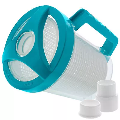 Pro In-line Swimming Pool Leaf Canister Plastic Mesh Basket Clean Remove Debris • $34.99