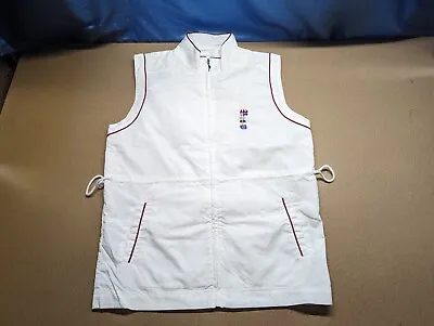 Adidas Mens 80s Vest Size D40 40 White Vintage Retro Sleeveless Jacket • $19.95