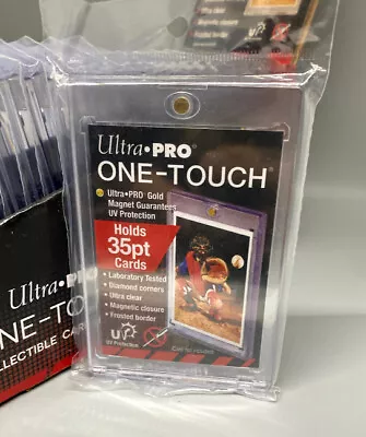 Lot Of 5-Ultra PRO-35 Pt One Touch Magnetic Trading Card Holder UV Protection  • $16.50