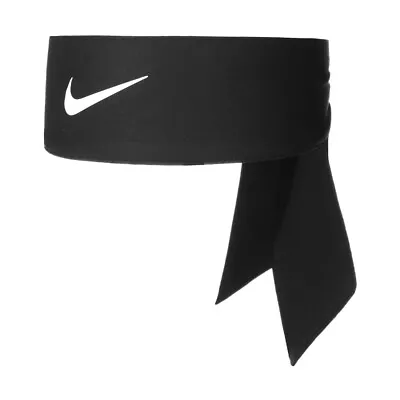 £16.95 • Buy Nike Dri Fit Pro Mens Womens Tennis Player Tie Up Headband Bandana Black / White