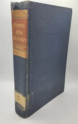 VTG 1961 Harper's Bible Dictionary  Madeleine & J. Lane Miller HC • $16.99