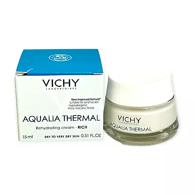 VICHY Aqualia Thermal Rehydrating Cream-RICH (Dry To Very Dry Skin) 0.51oz • $10.95