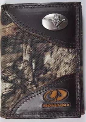 ZEP PRO Flying Duck MOSSY OAK Camo Trifold Wallet TIN GIFT BOX • $44