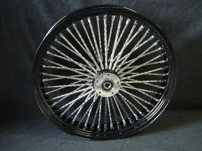 21x3.5  Black Dna Mammoth 52 Diamond Spoke 2000-07 Front Wheel Harley Touring • $829