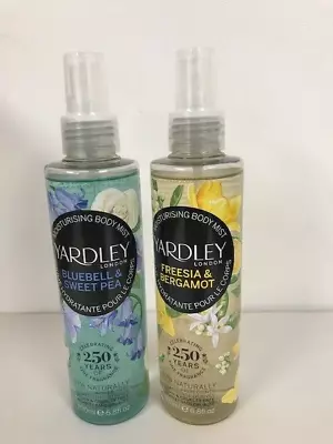 Yardley Freesia & Bergamot And Bluebell & Sweet Pea 200ml Fragrance Mists • £9.60