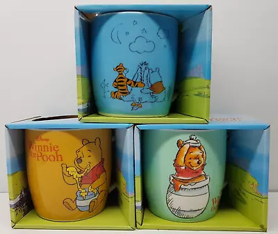 3 X Winnie The Pooh 400ml Coffee Mugs - Disney Animation - New In Box • $75