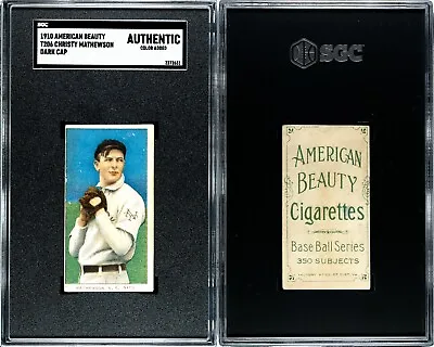 1909 T206 Christy Mathewson New York Giants HOF SGC A ***American Beauty 350*** • $1549.99