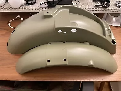 Moto Guzzi V7 I II Stone Front And Rear Fenders Mud Guard Army Alce Green 978946 • $240