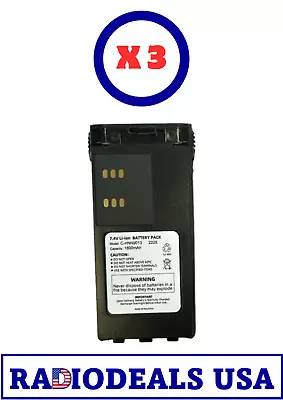 Motorola Compatible HNN9013 Lithium 1800mAh Battery For HT750 & HT1250 - 3 PC • $87