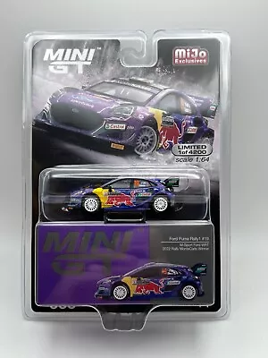 MINI GT Ford Puma Rally1 Monte Carlo 2022 Winner US Packaging • $25.26