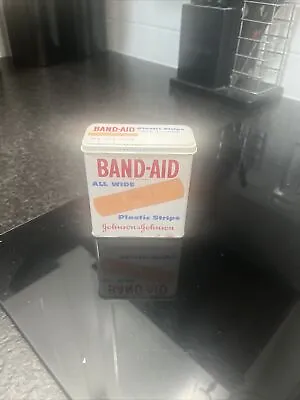 Vintage Band-Aid Metal Tin Box All Wide Plastic Strips • $7.29