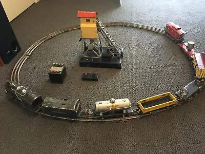 Pre WW Ll Lionel O Gauge Train 249E Steam Engine 6 Cars Coal Elevator 46 Tracks • $225