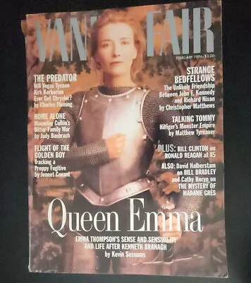 Emma Thompson Vanity Fair Feb 1996 - Newsstand No Label Nanny McPhee B31:1191 • $11.96