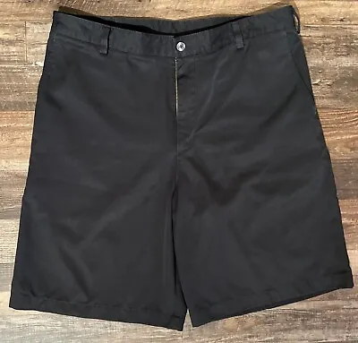Nike Dri Fit Golf Shorts Men’s Size 36 Black Chino Straight Casual Performance • $6.99