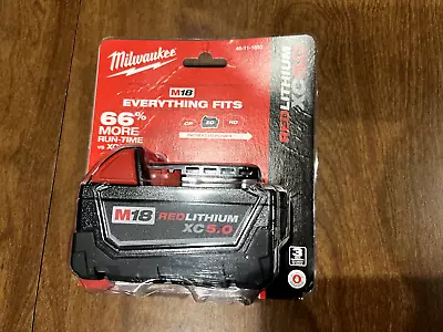 *GENUINE* 18V Milwaukee 48-11-1850 XC 5.0 AH Battery M18 18 Volt *NIB Sealed* • $49