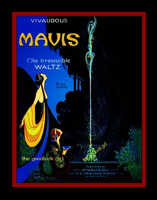 Vivaudous MAVIS 8x10 Vintage French Perfume Ad Art Deco Art Print • $14.99