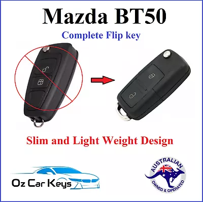 $44.26 • Buy Fits Mazda Bt50 Bt 50 Complete Car Remote Flip Key 2006 2007 2008 2009 2010 2011
