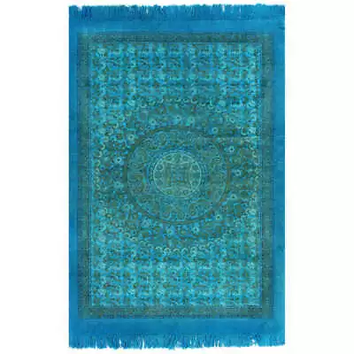 Kilim Rug Cotton 120x180cm With Pattern Turquoise Area Carpet Floor Rugs • $56.03