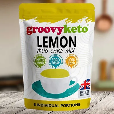 Groovy Keto Lemon Mug Cake Mix- 6 Portions - Low Carb - Diabetic- Sugar Free • £5.99
