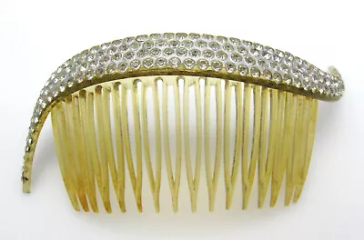 Vintage Tilco Large Rhinestone Swoosh Hair Comb Clip Accessory 4.5  • $19.80