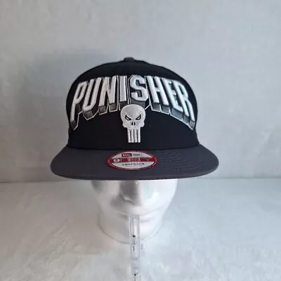 New Era Punisher Spelled Out 9fifty Snapback Small-Medium Marvel Comics Black  • $26