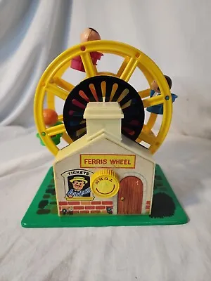 Vintage Windup Musical Ferris Wheel Toy Hong Kong Little People 60s • $28.25