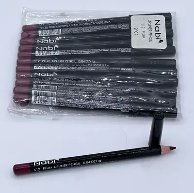 Nabi Lipliner Pencil L12 Plum 0.04 Oz 12 Pack • $13.99